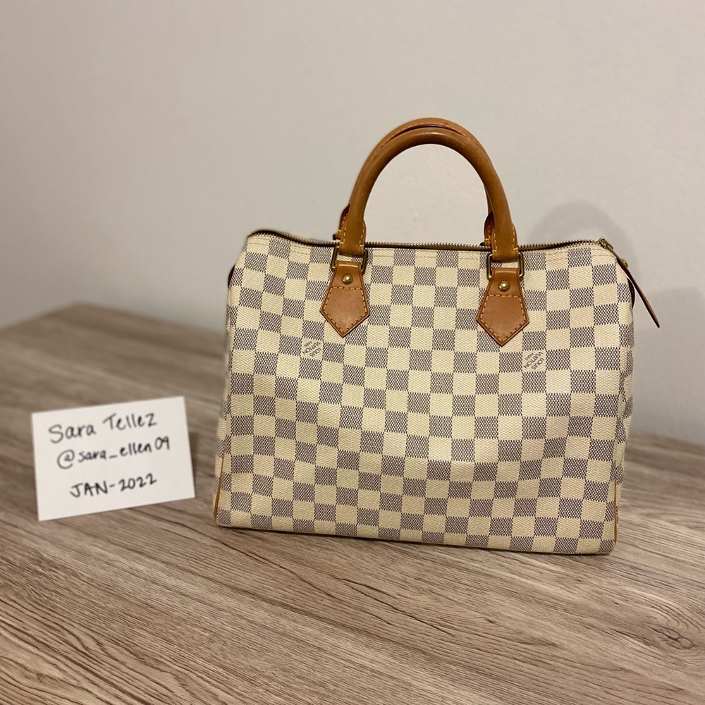 LV Speedy 30 Damier Azur